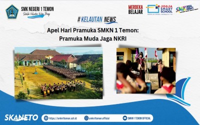 Apel Hari Pramuka SMKN 1 Temon: Pramuka Muda Jaga NKRI