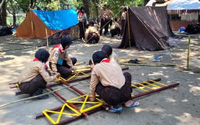 SMKN 1 Temon Gelar Perkemahan Mandiri di Jupiter Advanture Zone Skadik 104: Sebuah Upaya Membangun Karakter dan Kemandirian Siswa