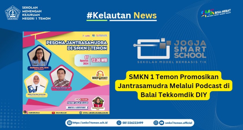 Gambar Utama untuk: SMKN 1 Temon Promosikan Jantrasamudra Melalui Podcast di Balai Tekkomdik DIY