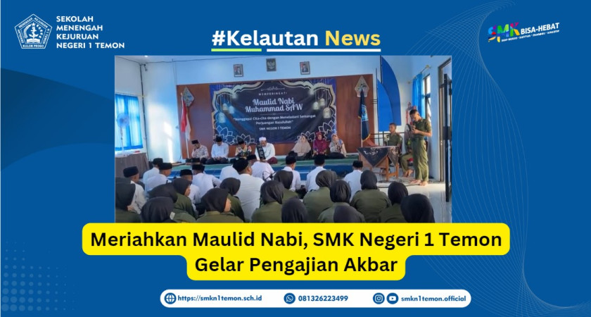 Gambar Utama untuk: Meriahkan Maulid Nabi, SMK Negeri 1 Temon Gelar Pengajian Akbar