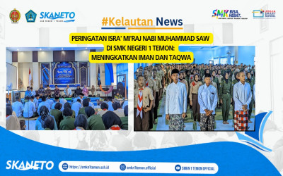 Peringatan Isra' Mi'raj Nabi Muhammad SAW di SMK Negeri 1 Temon: Meningkatkan Iman dan Taqwa