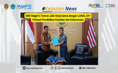 SMK Negeri 1 Temon Jalin Kerja Sama dengan LANAL DIY:  Perkuat Pendidikan Karakter dan Ketarunaan