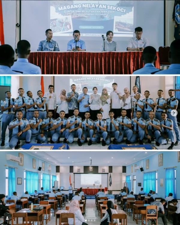 Persiapkan Taruna Tangguh, SMKN 1 Temon dan DKP DIY Gelar Pembekalan Magang Kapal Sekoci