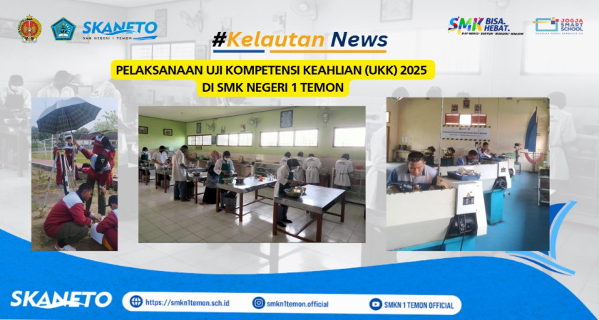 Gambar Utama untuk: Pelaksanaan Uji Kompetensi Keahlian (UKK) 2025 di SMK Negeri 1 Temon
